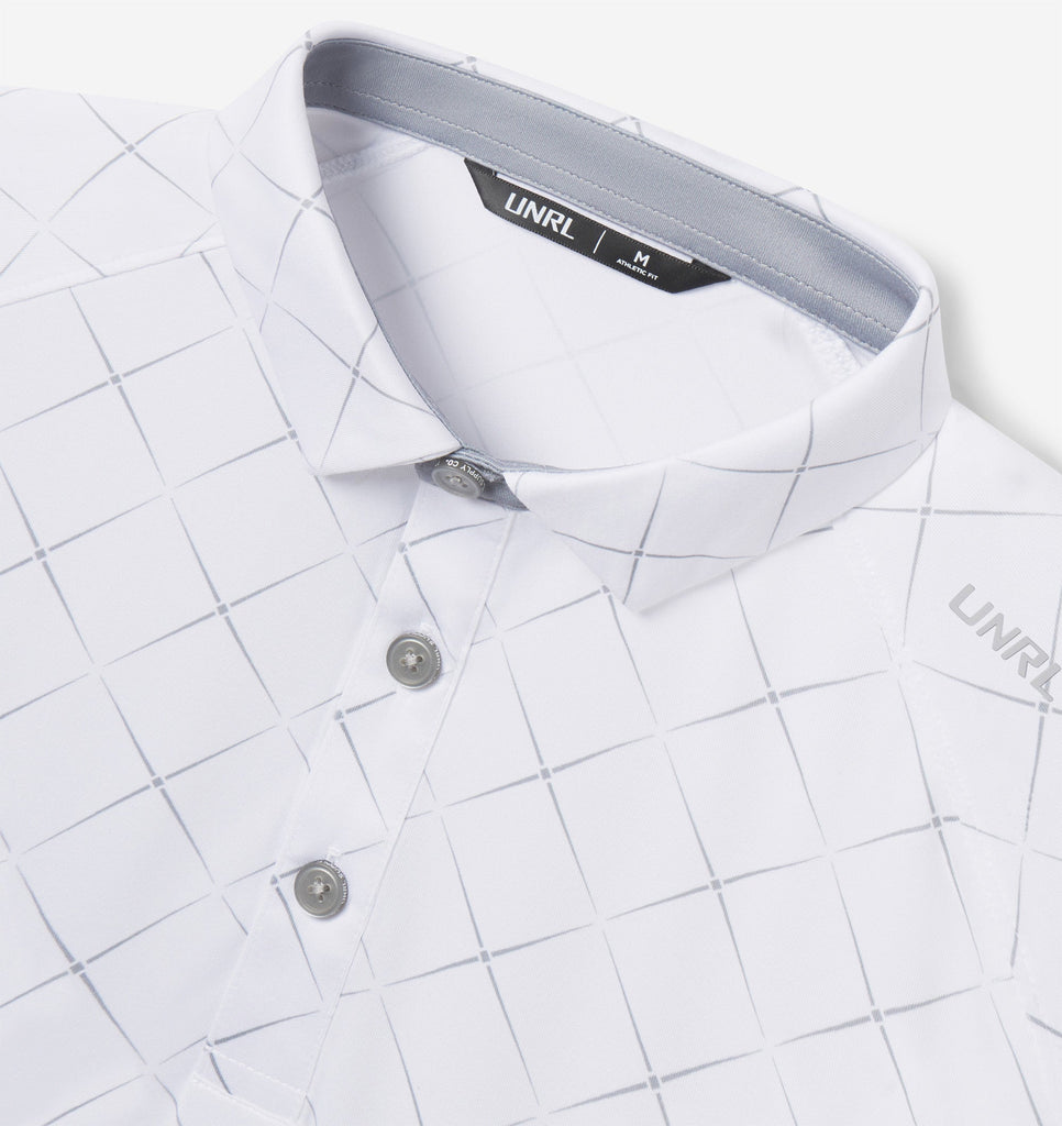 Precision Polo - White-Gray
