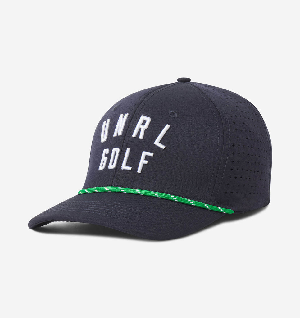 UNRL Golf Vintage Rope Snapback [Mid-Pro] - Navy-Emerald